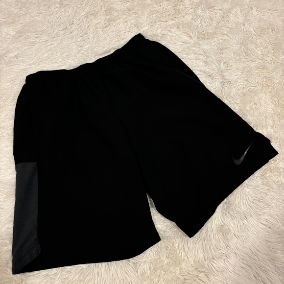Nike Flex Challenger Running Shorts AH8151-010 Black Grey Size Large - Picture 1 of 12